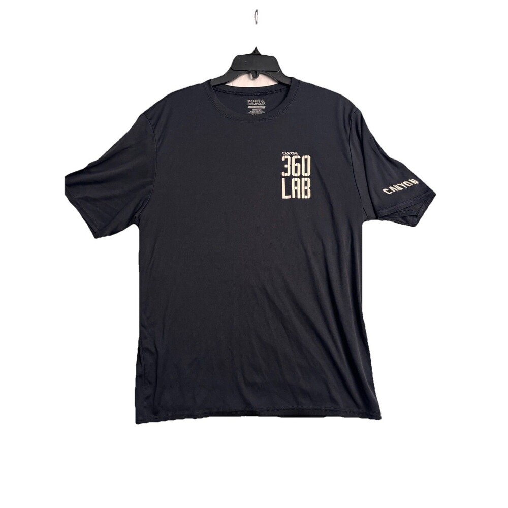 Canyon 360 Lab Destroy Every Second Performance T Shirt Mens Large Black